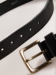 Black Casual Leather Belt - Image 4 of 4