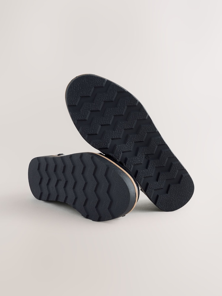 Black Patent Narrow Fit (E) Fringe Loafer School Shoes - Image 5 of 5