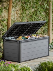 Keter Grey Cortina 570L Garden Storage Box - Image 1 of 6