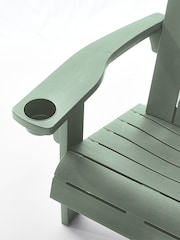 Keter Set of 2 Vintage Green Alpine Adirondack Garden Chairs - Image 6 of 6