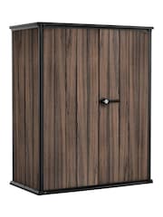 Keter Rosewood Brown Signature 1400L High Store Garden Storage Cabinet - Image 5 of 6
