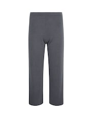PixieGirl Petite Grey Textured Wide Leg Trousers - Image 5 of 5