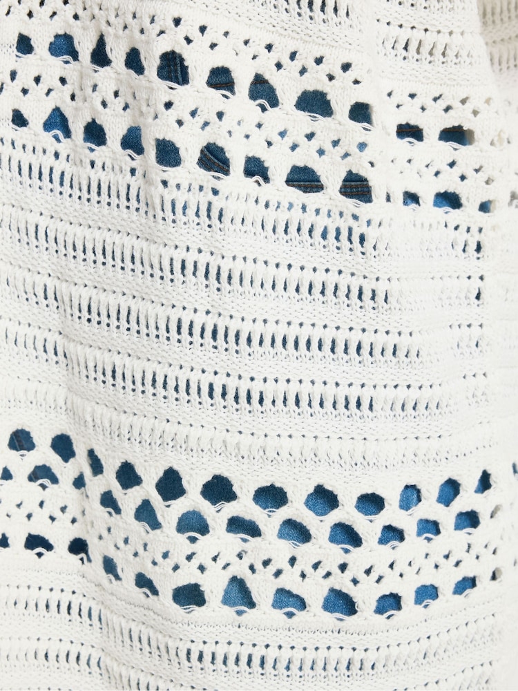 كريم - سترة كيمونو من Yours Curve - Image 5 of 5 كريم - سترة كيمونو من Yours Curve - Image 5 of 5