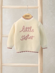 Mamas & Papas Pink Little Sister Jumper - Image 1 of 3