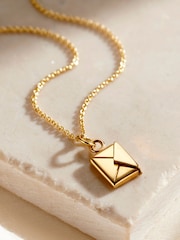 Posh Totty Designs Mini Personalised Message Envelope Necklace - Image 3 of 4