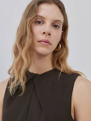 Mango Brown Belted Jumpsuit - Image 4 of 7