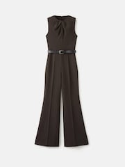 Mango Brown Belted Jumpsuit - Image 6 of 7