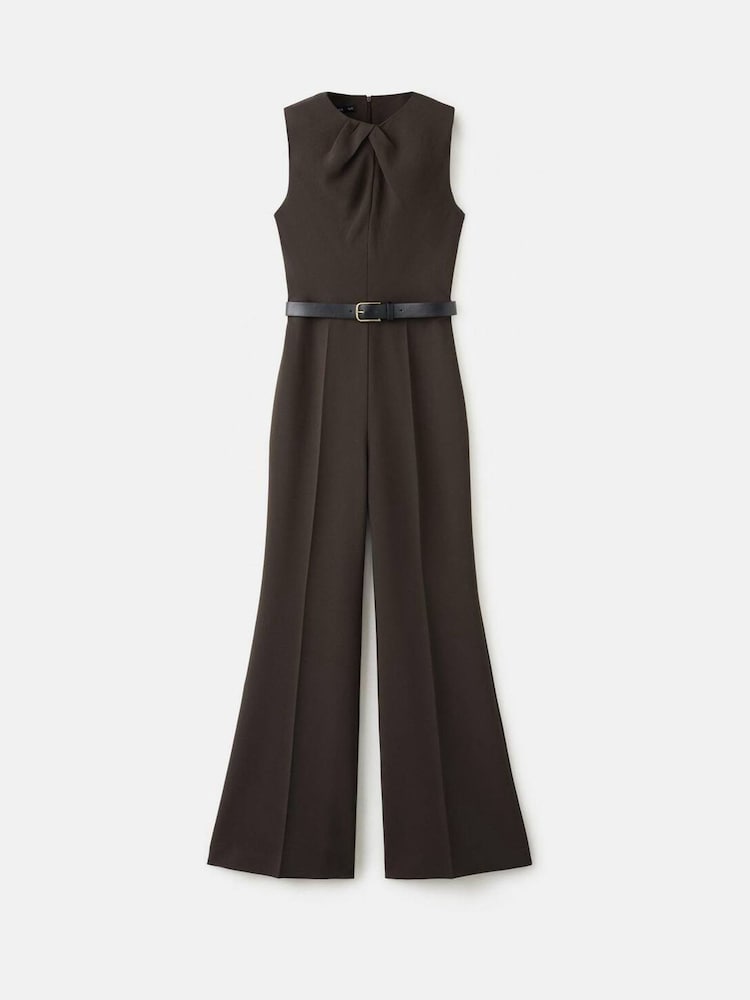 Mango Brown Belted Jumpsuit - Image 6 of 6