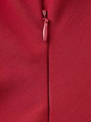 Mango Red Fine Knit Side Slit Maxi Dress - Image 7 of 7