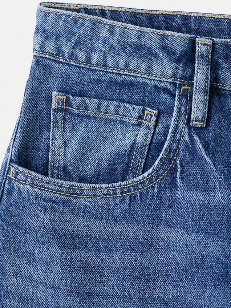 Mango Blue Barrel Leg Jeans - Image 7 of 7