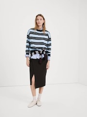 Mango Blue Stripe Long Sleeve Sweatshirt - Image 4 of 7