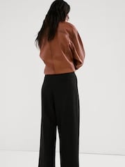 Mango Black Straight Leg Trousers - Image 2 of 7
