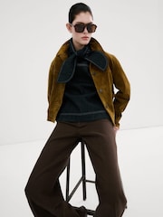 Mango Brown Wide Leg Jeans - Image 4 of 7