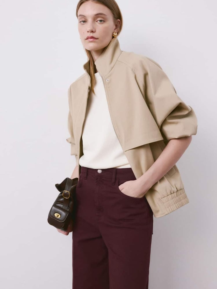 Mango Red Super Wide Leg Jeans - Image 2 of 7 Mango Red Super Wide Leg Jeans - Image 2 of 7