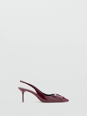 Mango Red Patent Point Kitten Heels - Image 1 of 2
