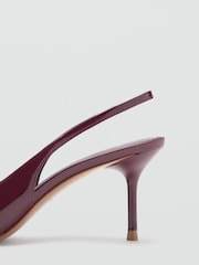 Mango Red Patent Point Kitten Heels - Image 2 of 2