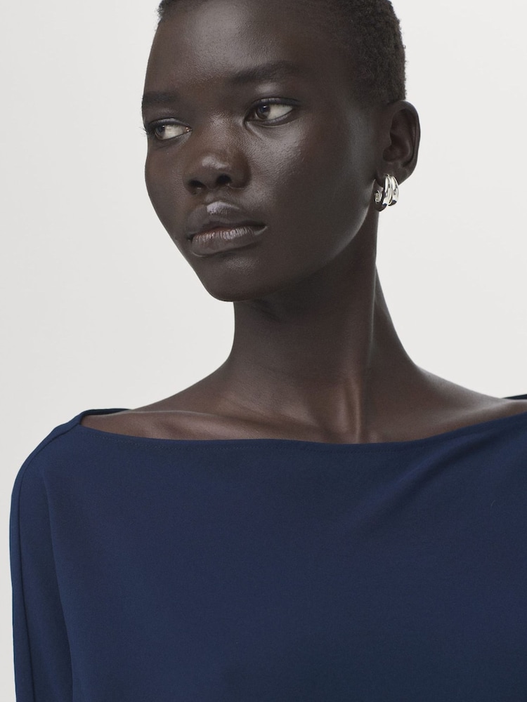 Mango Blue Long Sleeve Jumper - Image 2 of 4