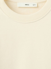 Mango Pastel Yellow Round Neck Cotton Sweatshirt - Image 6 of 6