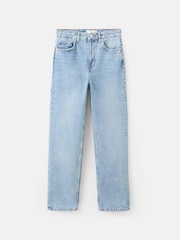 Mango Blue Straight Leg Jeans - Image 1 of 2