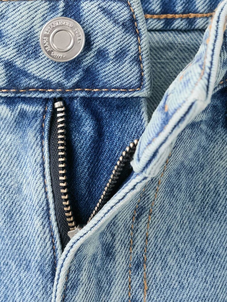 Mango Blue Straight Leg Jeans - Image 2 of 2