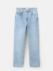 Mango Blue Straight Leg Jeans - Image 5 of 6