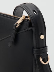 Mango Black Small Panel Shoulder Bag - Image 3 of 3