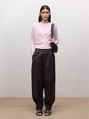 Mango Pink Long Sleeve Cardigan - Image 1 of 6