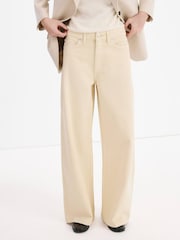 Mango Red Wide Leg Jeans - Image 2 of 7