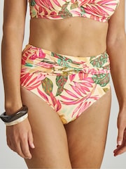 Simply Be Pink Magisculpt Twist Front High Waist Bikini - Image 3 of 4
