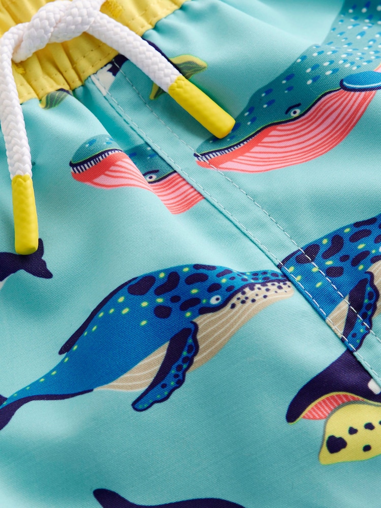 Boden Blue Whale Swim Shorts - Image 3 of 3