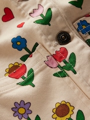 Boden Cream Sunflower Denim Jacket - Image 4 of 5