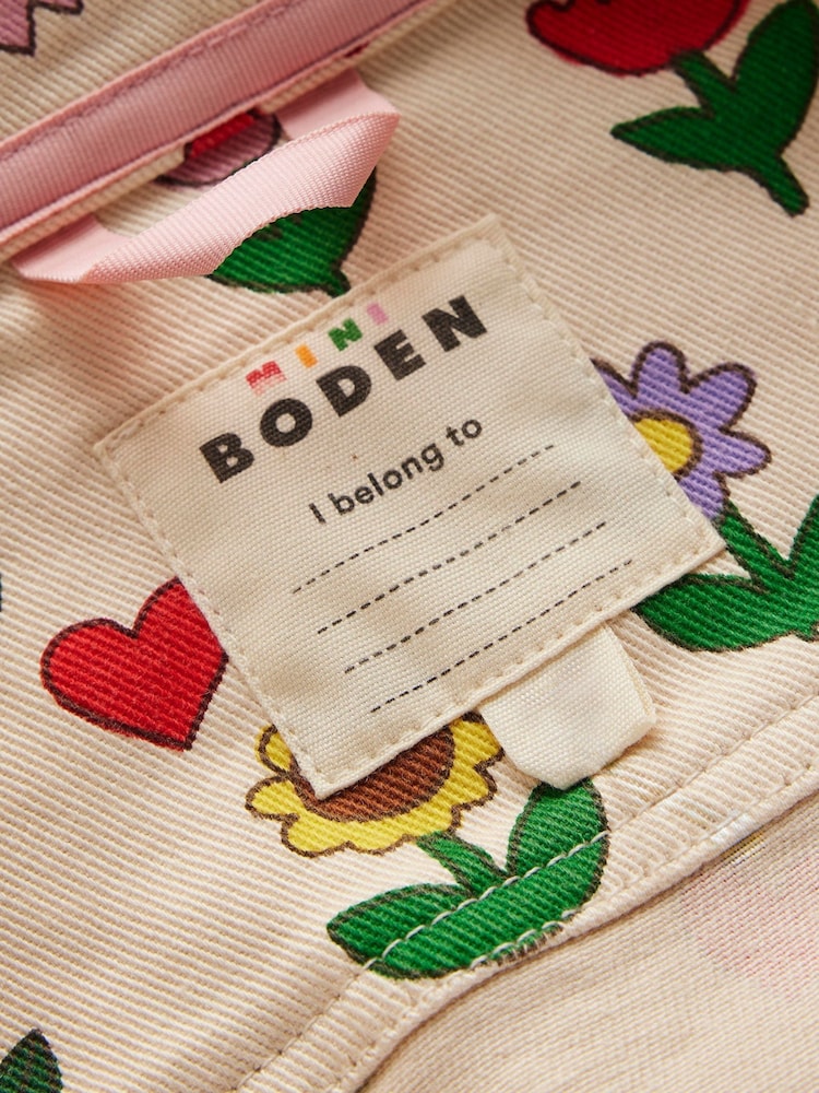 Boden Cream Sunflower Denim Jacket - Image 5 of 5 Boden Cream Sunflower Denim Jacket - Image 5 of 5