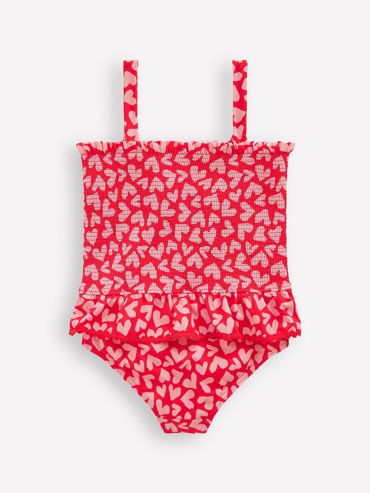 Boden Peplum Smocked Heart Swimsuit - صورة 2 من 3