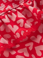 Boden Peplum Smocked Heart Swimsuit - صورة 3 من 3