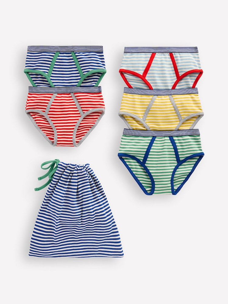 Boden Blue Boxers 5 Pack - Image 1 of 3 Boden Blue Boxers 5 Pack - Image 1 of 3