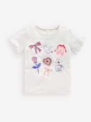 Boden Pretty Frill Valentines T-Shirt - صورة 1 من 3