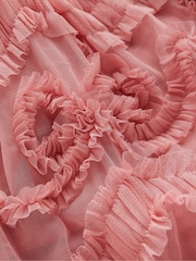 Boden Pink Tulle Bow Occasion Dress - Image 7 of 7