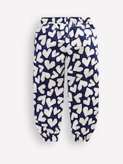 Boden Blue Heart Printed Cosy Joggers - Image 2 of 3