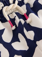 Boden Blue Heart Printed Cosy Joggers - Image 3 of 3