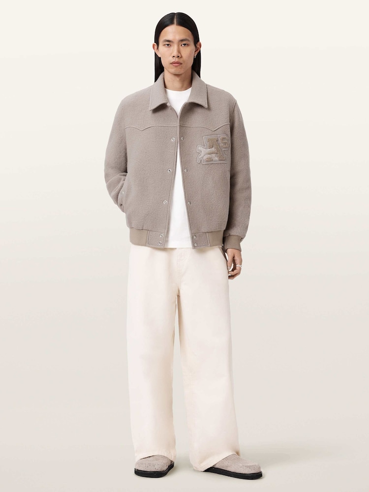 AllSaints Brown Royce Jacket - Image 2 of 6