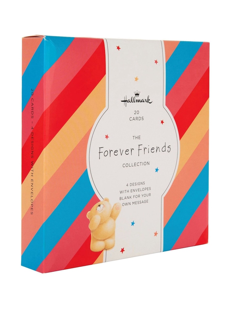 Hallmark White Forever Friends Cards In 4 Designs 20 Pack - Image 2 of 5 Hallmark White Forever Friends Cards In 4 Designs 20 Pack - Image 2 of 5