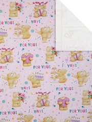 Hallmark 3 x 2m Pink Yay! Forever Friends Wrapping Paper - Image 4 of 6
