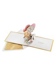 Hallmark Pink Especially For You 3D Forever Friends Flowers Card - Image 2 of 5