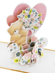Hallmark Pink Especially For You 3D Forever Friends Flowers Card - Image 4 of 5