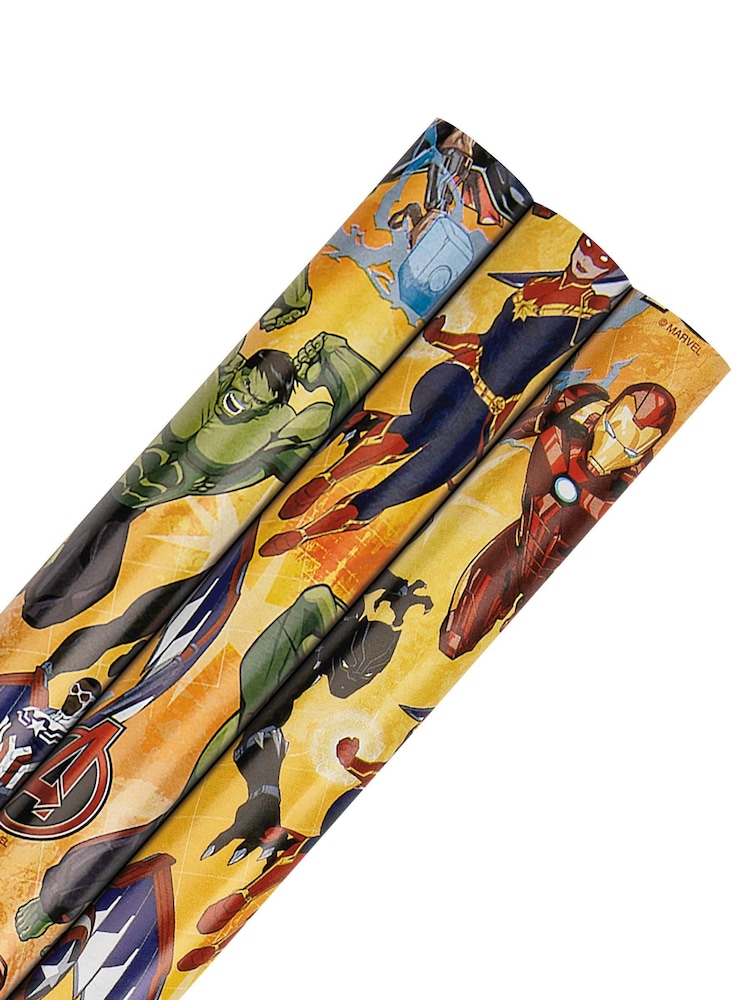 Hallmark 3 x 2m Marvel Avengers Wrapping Paper - Image 2 of 6 Hallmark 3 x 2m Marvel Avengers Wrapping Paper - Image 2 of 6