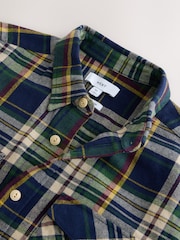 Navy Long Sleeve Check Overshirt - Image 8 of 8