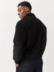 Lacoste Black Padded Corduroy Aviator Jacket - Image 4 of 6