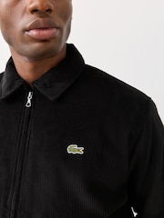 Lacoste Black Padded Corduroy Aviator Jacket - Image 5 of 6