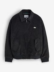 Lacoste Black Padded Corduroy Aviator Jacket - Image 6 of 6