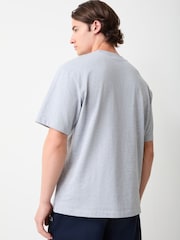 Lacoste Grey Heavyweight Relaxed Fit Jersey T-Shirt - Image 4 of 7